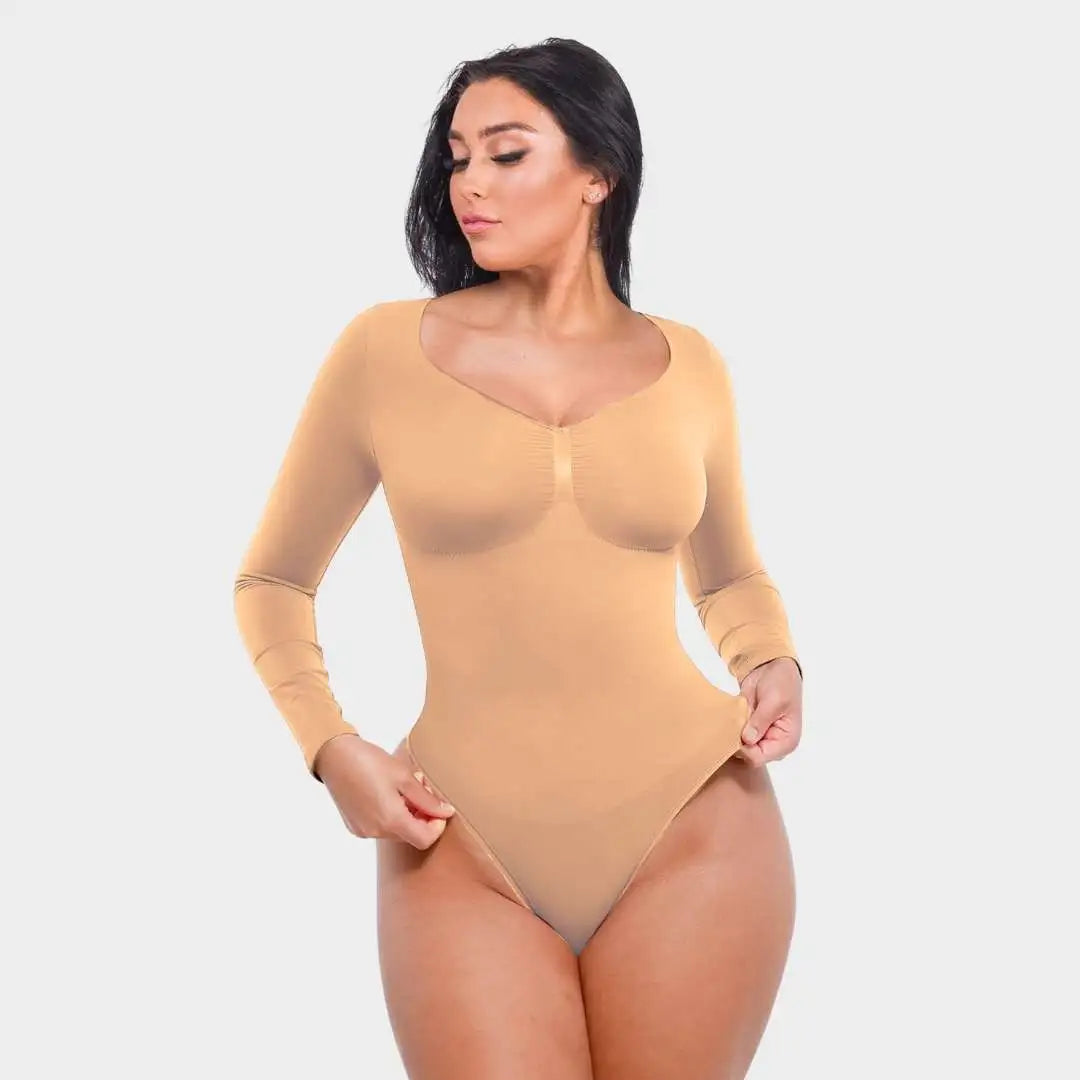 BODYSUIT MOLDEADOR MANGA LARGA | SHAPEWEAR