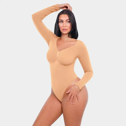 BODYSUIT MOLDEADOR MANGA LARGA | SHAPEWEAR